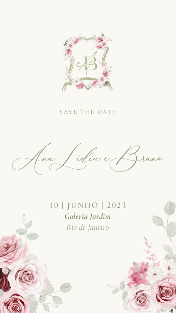 convite save the date casamento